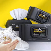 1 Pack of 80pcs Shoe-Shine Wipes Disposable Cleaning