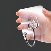 10pcs, Easy Adhesive Hook, for Door Back, Cabinet Inside, Bathroom, Kitchen Storage Adhesive Hook,