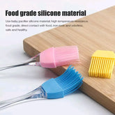 2 Pcs Set of Silicone Brush & Spatula Assorted Colors