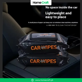 Car interior cleaning and polishing wipes (PACK OF 80)