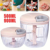 Manual Hand Food Chopper with Rope