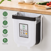 Wall Mounted Folding Waste Bin Kitchen Cabinet Door Hanging