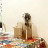Transparent No-Drill Wall-Mounted Shelf with Strong Suction Cup