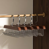 8-Hook Wooden Hangers Perfect for Home or Dorm Use, Hangers for Clothes