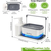 3 in 1 Hand and Dish Soap Dispenser Set with Tray