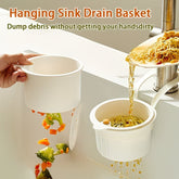 Press-Type Hands-Free Drain Basket, Food Scraps Filter Basket,