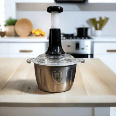 Stainless Steel Hand Push 2 L Manual Food Chopper