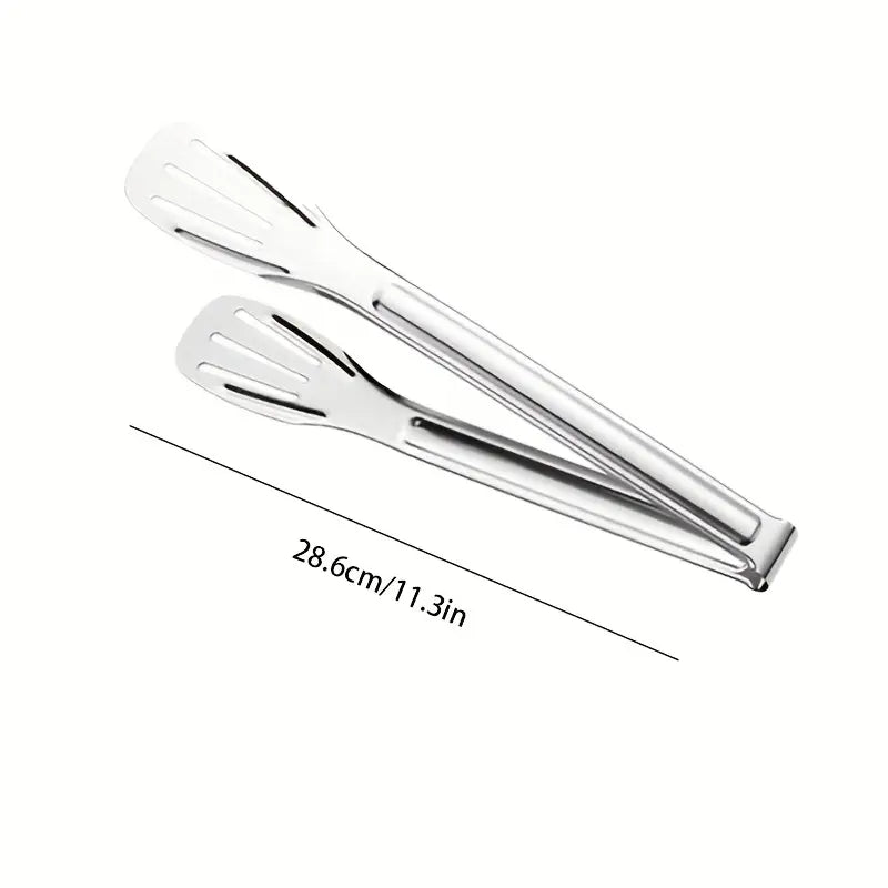 Durable Stainless Steel Tongs Perfect for BBQ, Picnics, etc.
