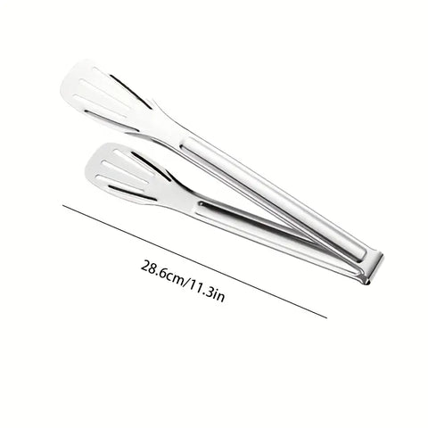 Durable Stainless Steel Tongs Perfect for BBQ, Picnics, etc.
