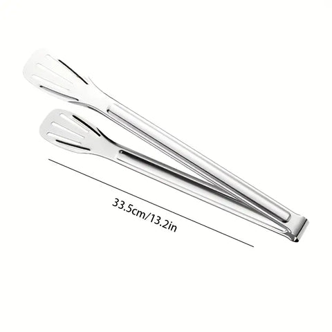 Durable Stainless Steel Tongs Perfect for BBQ, Picnics, etc.