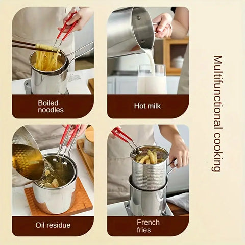 Stainless Steel Deep Fryer Pot