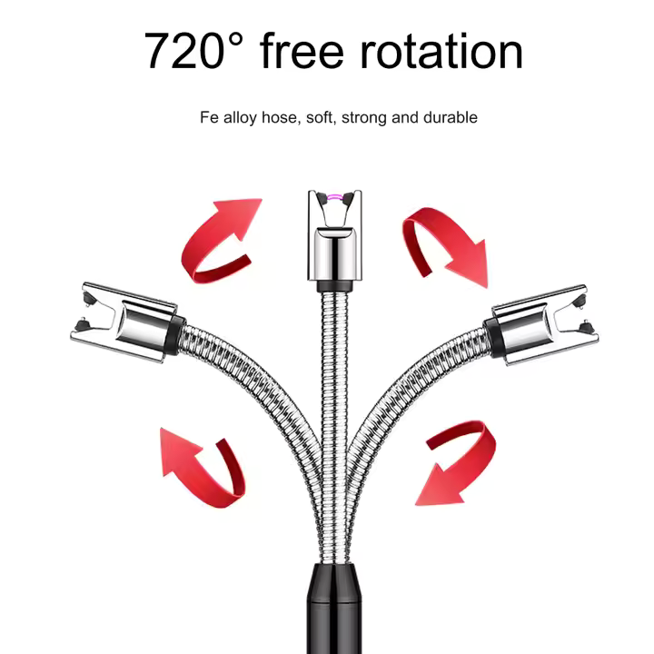 High Quality Electric Arc Lighter Igniter with Long Rod for Camping Candle Lighting