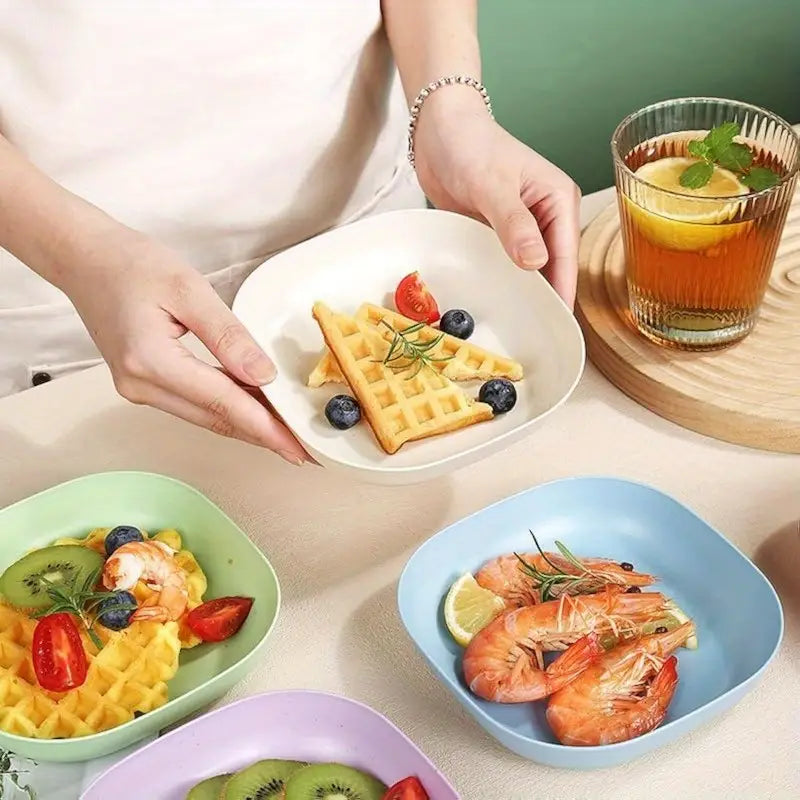 Creative Plates 10pcs Set (Random Colors)