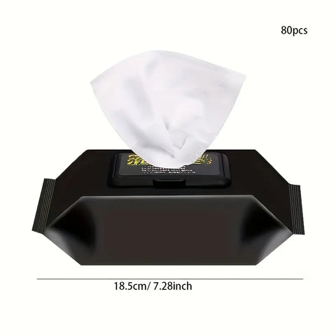 1 Pack of 80pcs Shoe-Shine Wipes Disposable Cleaning