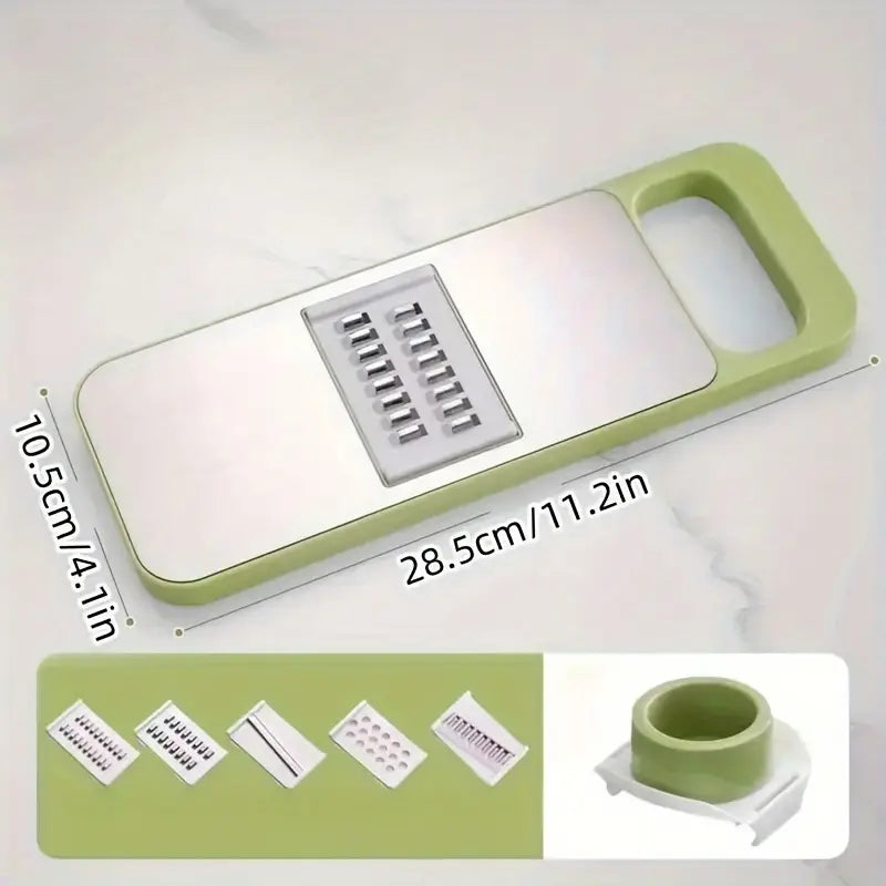 5 in 1 Stainless Steel Multifunctional Vegetable Slicer and Grater Set