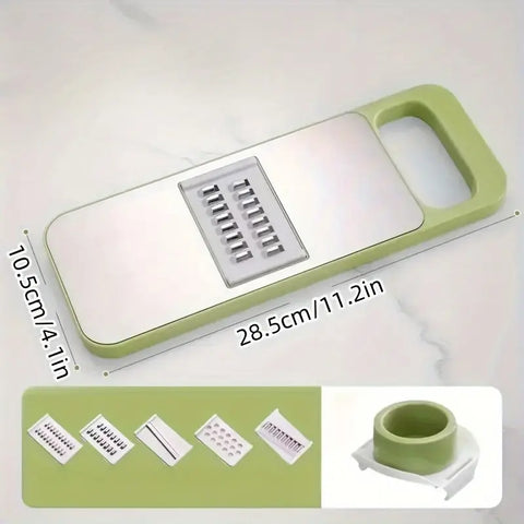 5 in 1 Stainless Steel Multifunctional Vegetable Slicer and Grater Set