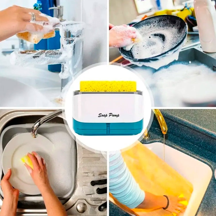 Soap Pump and Sponge Caddy Kitchen Dish Soap Dispenser