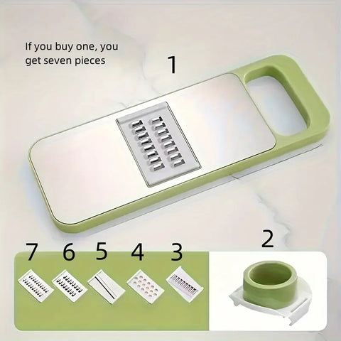 5 in 1 Stainless Steel Multifunctional Vegetable Slicer and Grater Set