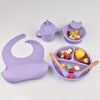 6pcs Silicone Baby Feeding Set