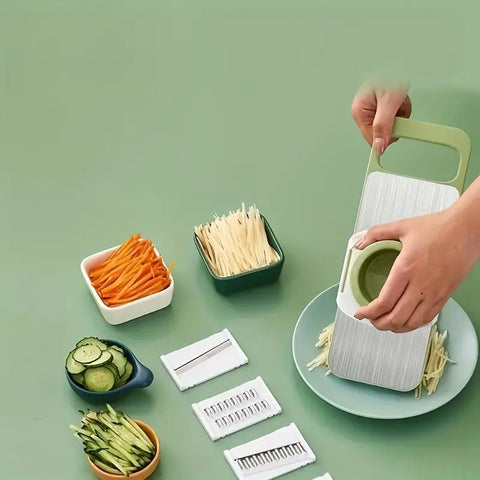 5 in 1 Stainless Steel Multifunctional Vegetable Slicer and Grater Set