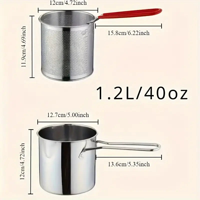 Stainless Steel Deep Fryer Pot