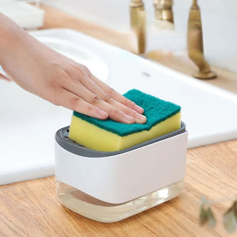 Soap Pump and Sponge Caddy Kitchen Dish Soap Dispenser