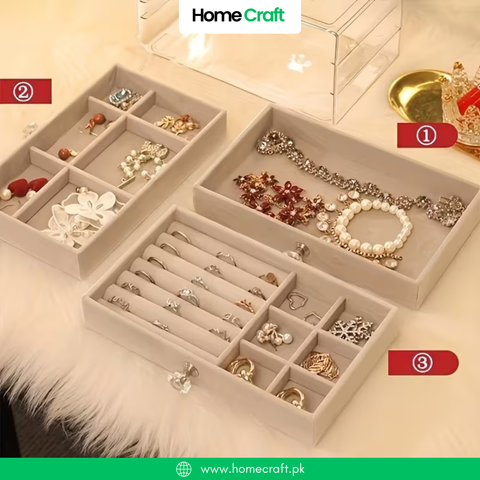 3-Drawer Jewellery Organizer Box