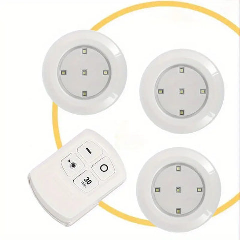 Wireless LED Puck Lights - Remote Control