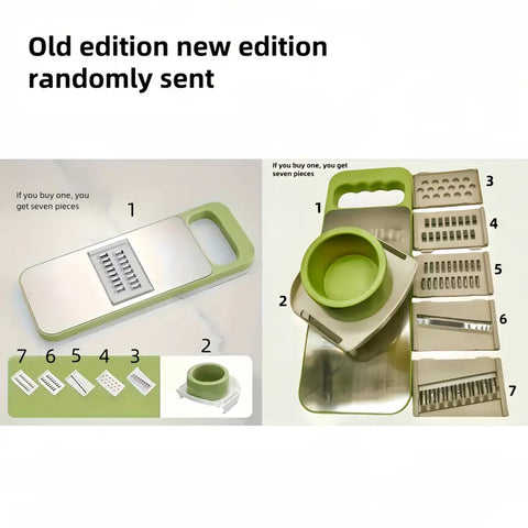 5 in 1 Stainless Steel Multifunctional Vegetable Slicer and Grater Set