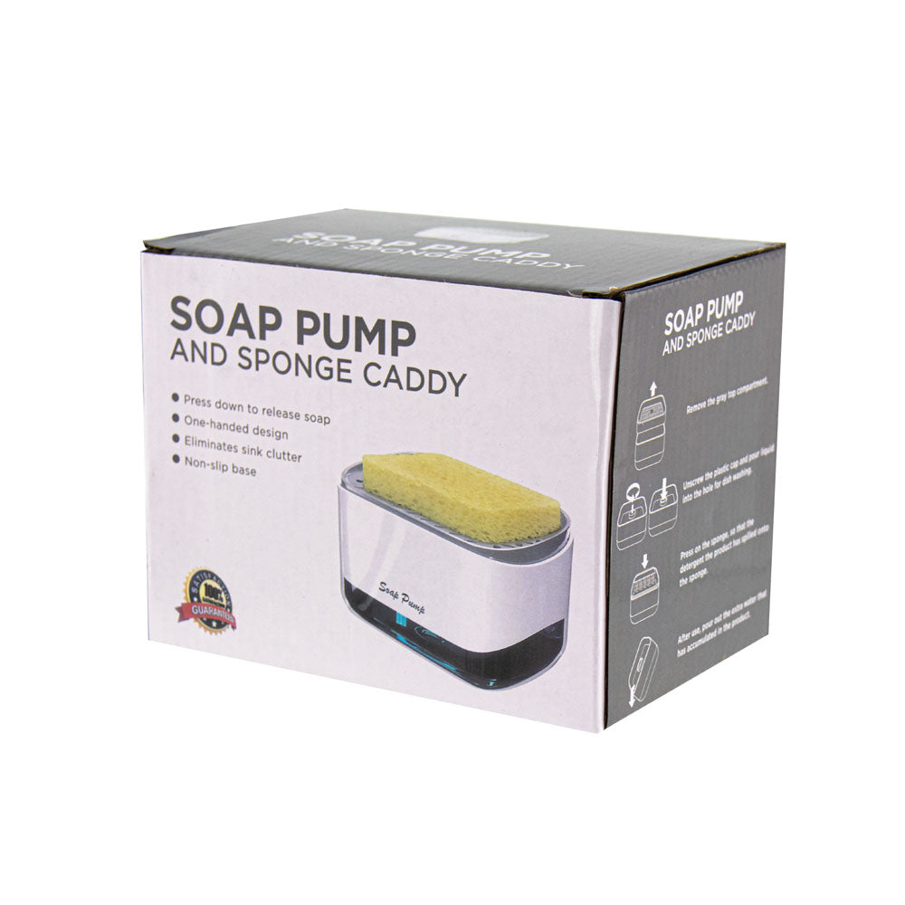 Soap Pump and Sponge Caddy Kitchen Dish Soap Dispenser