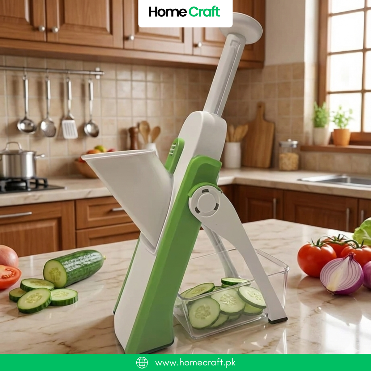 Multifunctional Professional Vegetable Cutter and Slicer with Container