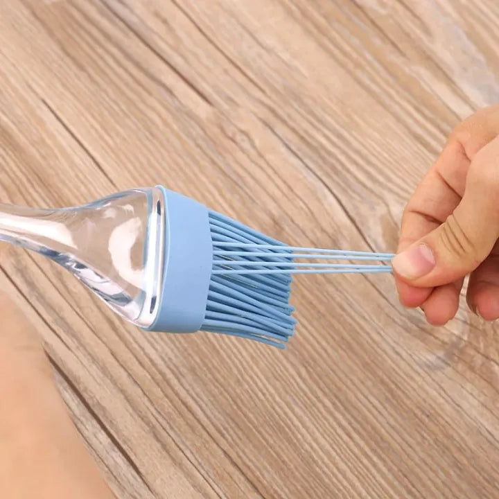2 Pcs Set of Silicone Brush & Spatula Assorted Colors