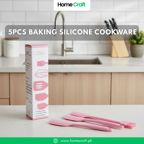 5pcs Baking Silicone Cookware Utensil Set