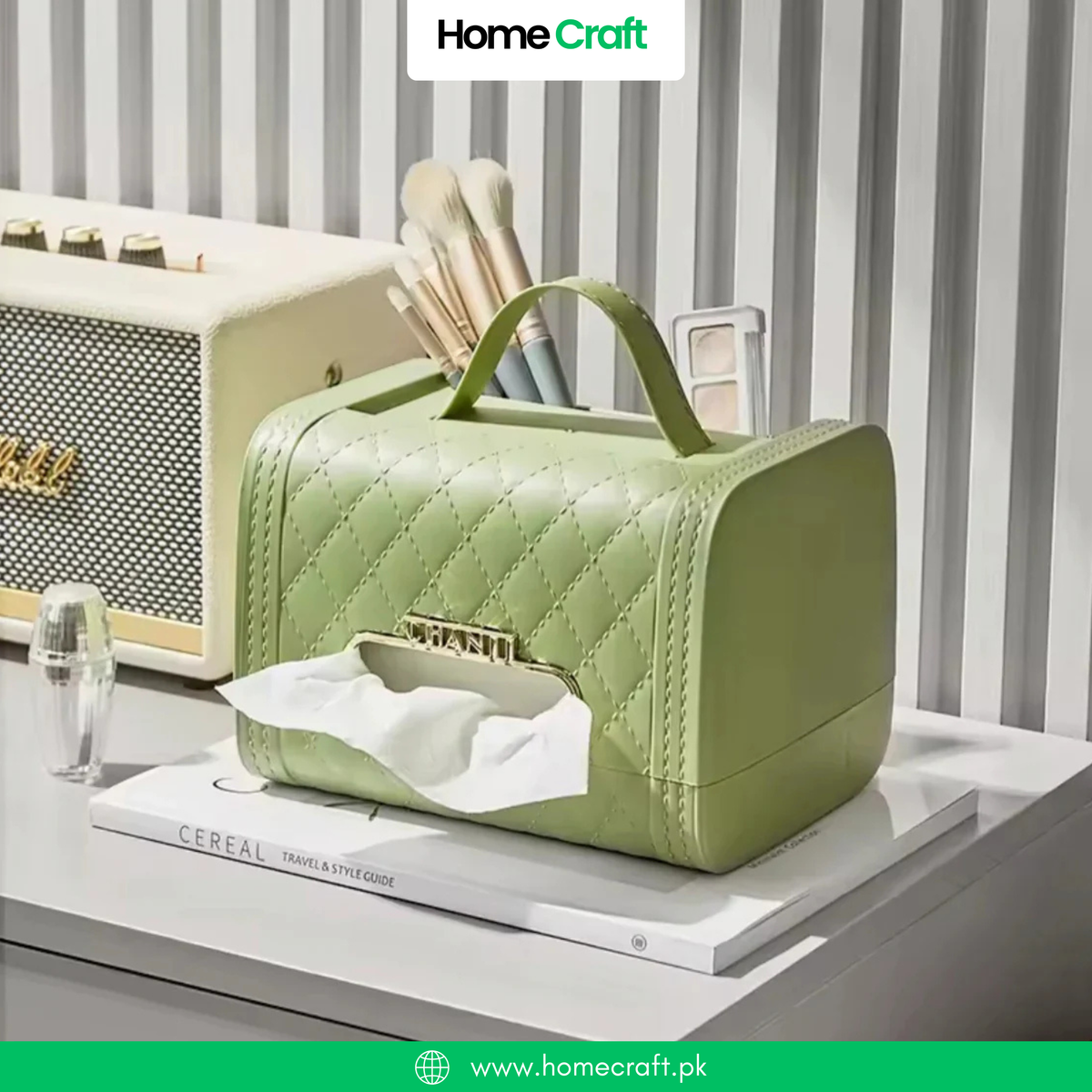 Handbag Tissue Box Holder with Elegant Design