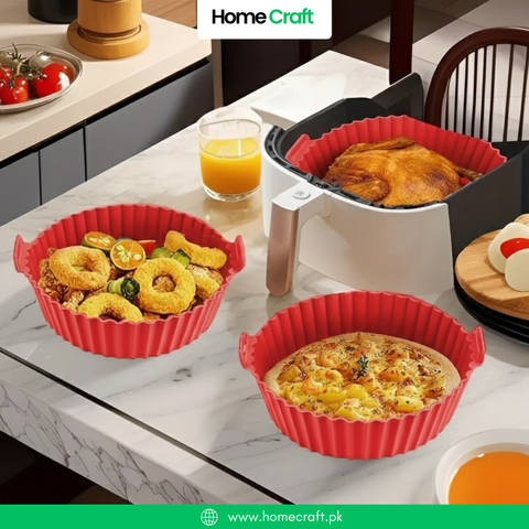 Air Fryer with Silicone Lining - Easy to Clean, Anti-Stick Oven & Microwave Safe