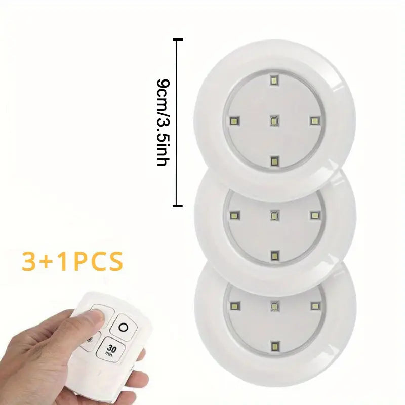 Wireless LED Puck Lights - Remote Control