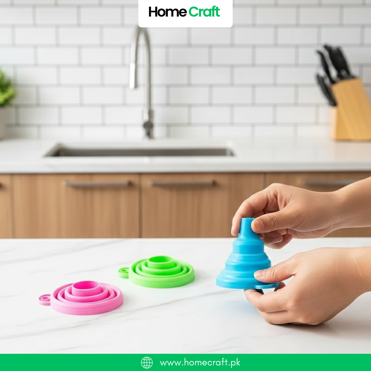 Silicone Collapsible Funnel, Foldable Funnels For Water Liquid Oil -Random Colors