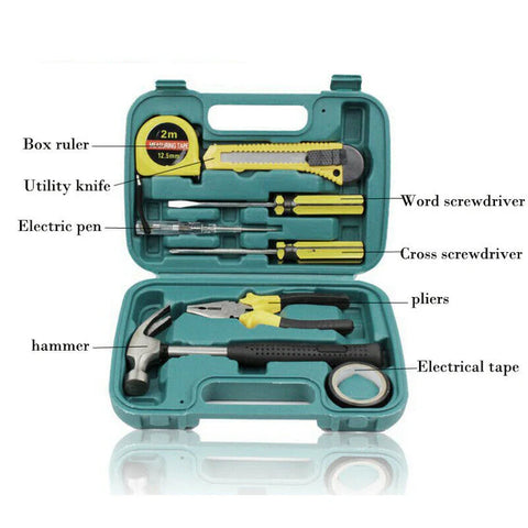 9pcs Hand Tool Kit Box