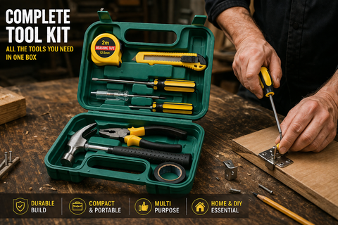 9pcs Hand Tool Kit Box