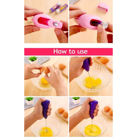 Electric Portable Mini Coffee Mixer Milk Frother