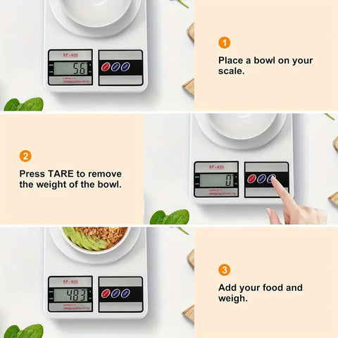 Portable Digital Electronic Kitchen Scale Weighing Machine