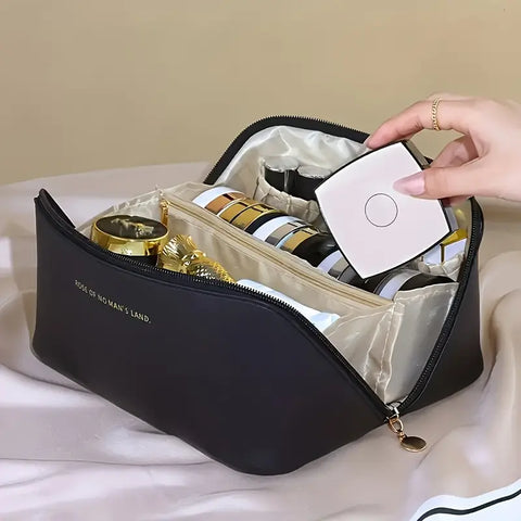 Leather Travel Cosmetic Organizer