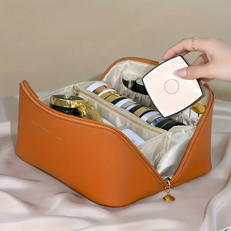 Leather Travel Cosmetic Organizer