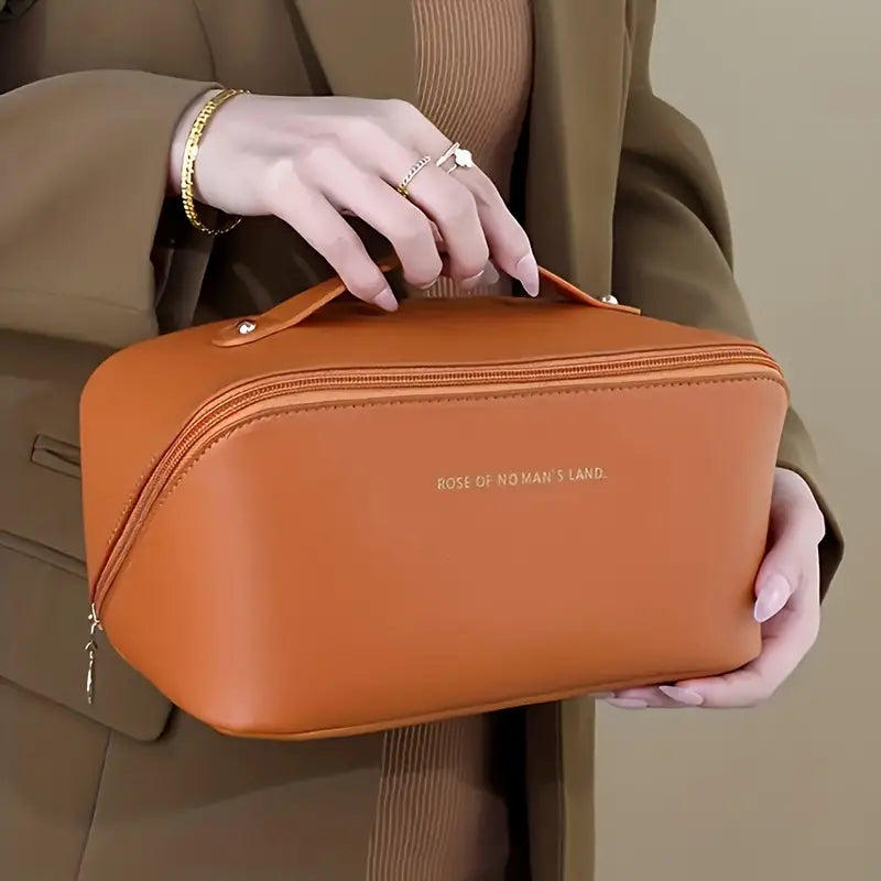 Leather Travel Cosmetic Organizer