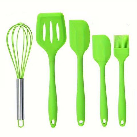 5pcs Baking Silicone Cookware Utensil Set