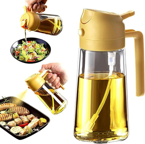 2-in-1 Oil Dispenser Bottle And Sprayer