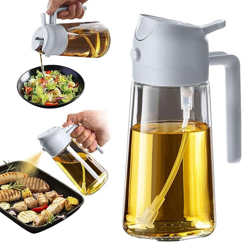 2-in-1 Oil Dispenser Bottle And Sprayer
