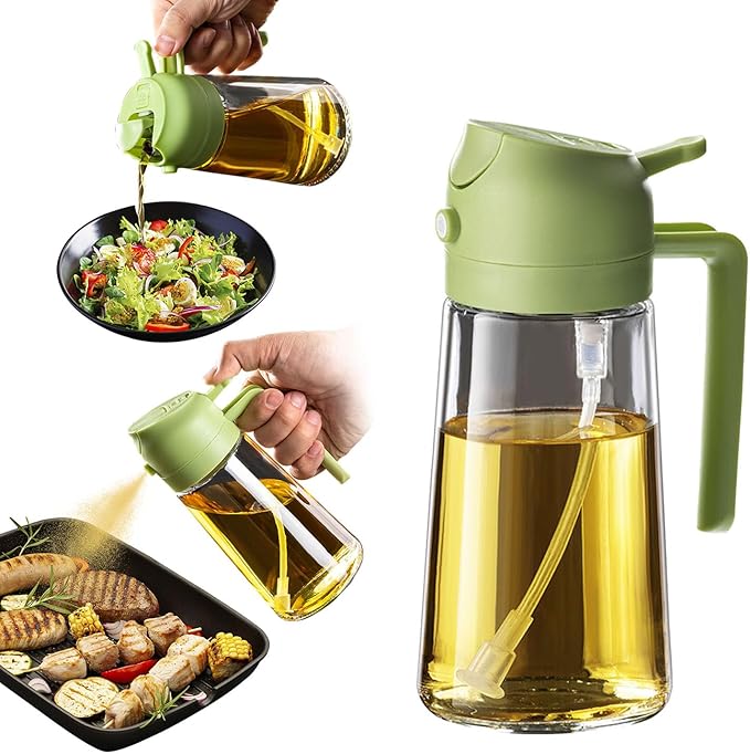2-in-1 Oil Dispenser Bottle And Sprayer