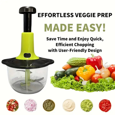 Manual Hand Press Food Chopper