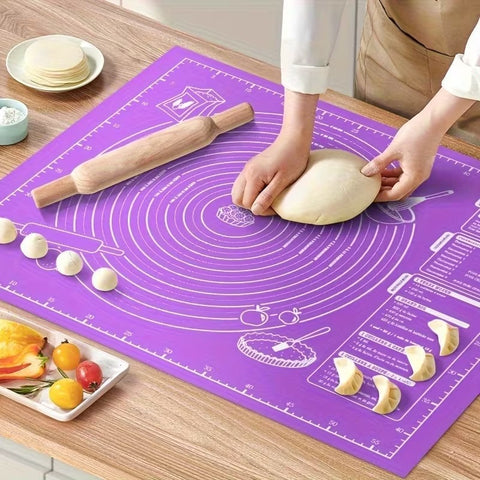 1pc Durable Non-Slip Baking Mat with Measurements